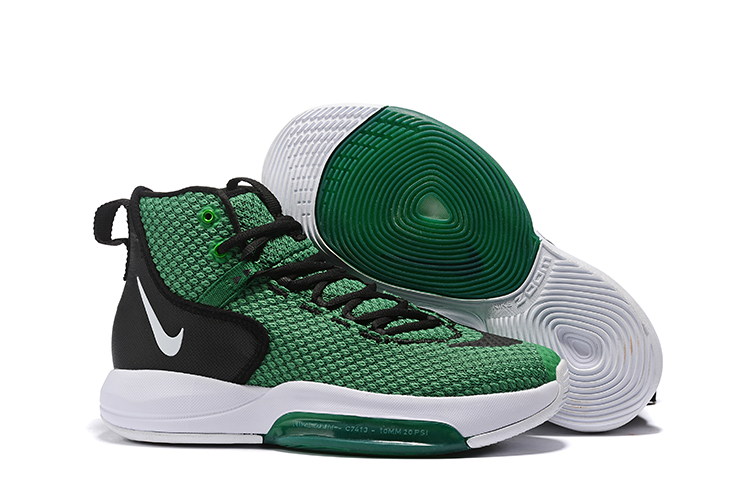 Nike Zoom Rise 2019 Green Black White Basketball Shoes